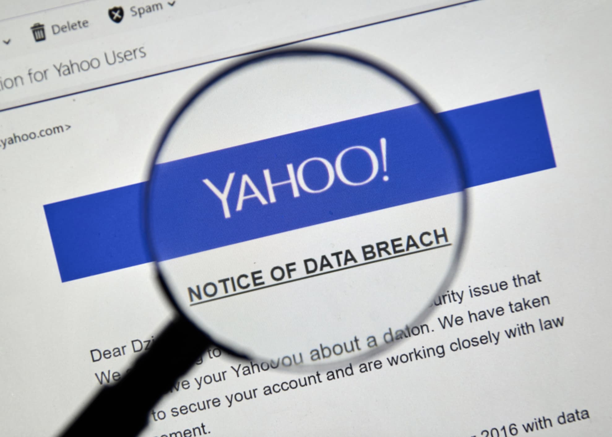 yahoo data breach case study - Delete Spam ion for Yahoo Users yahoo.com> Yahoo! Notice Of Data Breach Dear Dz We to urity issue that ve your Yahovou about a daton. We have taken to secure your account and are working closely with law ment. 2016 with data